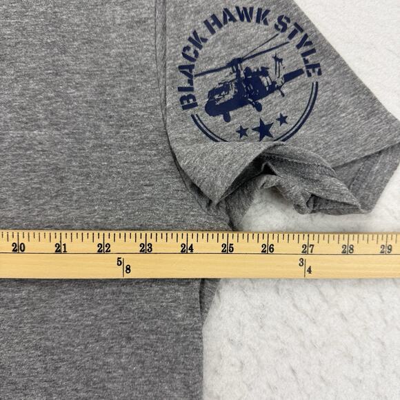 Black Hawk Style Shirt Mens 2XL Gray USA Short Sleeve American Flag Military - Picture 6 of 9
